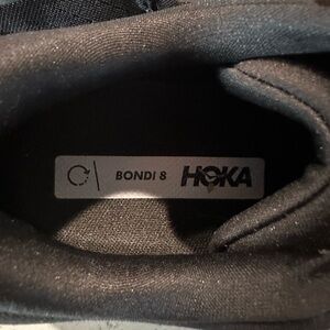 Hoka Bondi women’s running shoes.  Worn once.  Just not my style.  Size 9